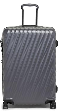 TUMI - 19 Grad mittelgroßes kariertes Gepäck, 4 Räder, Hartschalenkoffer, 66 x 44,5 x 25,4 cm, Grau mit Textur, Einheitsgröße