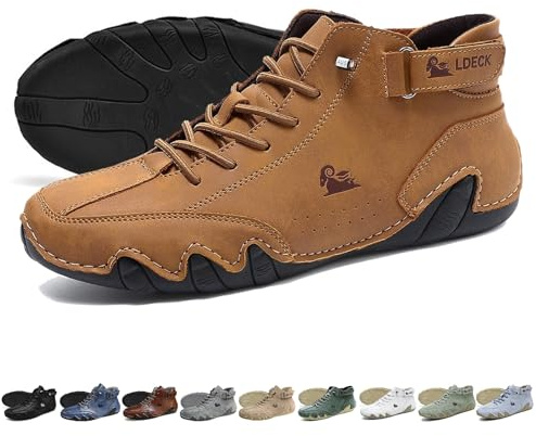 Stivali alti in pelle scamosciata fatti a mano - Scarpe Beck unisex for esterni Explorer Stivali Chukka leggeri impermeabili Scarpe da ginnastica casual traspiranti antiscivolo for passeggiate Escursi