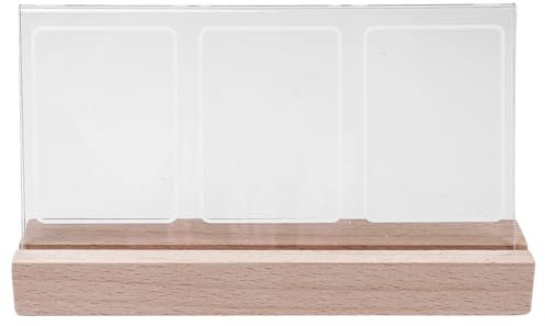 Tiardey Mini Cornice per Foto in Acrilico Trasparente con Luce, da scrivania, da 3 Pollici, con 3 Aperture per Foto istantanee Polaroid, Regalo Perfetto per Amici e Persone Care