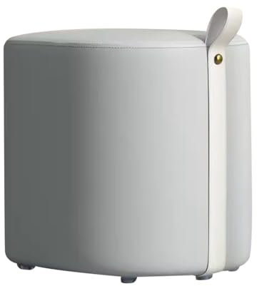 Schminkhocker, Frisierstuhl, Schminkstühle für Mädchenschlafzimmer, Schuhbank, Wohnzimmer-Fußhocker, Leichter, luxuriöser Frisierhocker, Kleiner, quadratischer Hocker, kurzer (Grau a-Einheitsgröße)