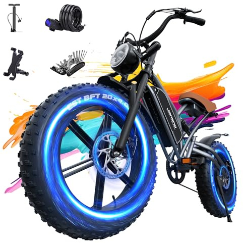 JANSNO X50 Electric Bikes for Adults with 90Nm Motor, 48V/17Ah 816Wh New upgraded battery and Dual Shock Absorber, 20 x 4.0 All-terrain wide tire Ebike, Multiple performance modes can be unlocked