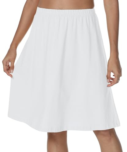 Xuepelit Women's Half Slips Cotton Long Petticoat for Underskirt Summer Underwear for Under Dresses Ladies Petticoats Nightdresses