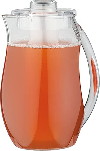 Jarra de zumo/agua APS - jarra para bebidas con tubo de agua helada - dimensiones: 13 x 19 cm, altura: 27 cm, volumen: 2,8 l