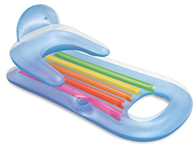 Intex King Kool Lounge Inflatable Swimming Pool Lounger with Headrest (Pair)