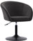 DUHOME Fauteuil Chambre Pivotant, Fauteuil de Maquillage Réglable en Hauteur Fauteuil Salon Moderne Réglable Chaise Chambre Chaise Rembourrée,Gris foncé