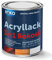 Acryl-Buntlack ROKOSIL - 0,7 Kg in Grau - Seidenmatt - Wetterfest für Außen & Innen - 3in1 Grundierung & Deckfarbe - Premium Acryllack - Lack für fast alle Oberflächen - Langlebig & Robust