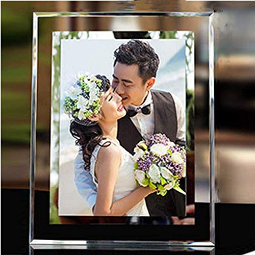 glass 8x10 Mirrored Edge Picture Frame with frame for Photos Posters Certificates Drawings Illustrations