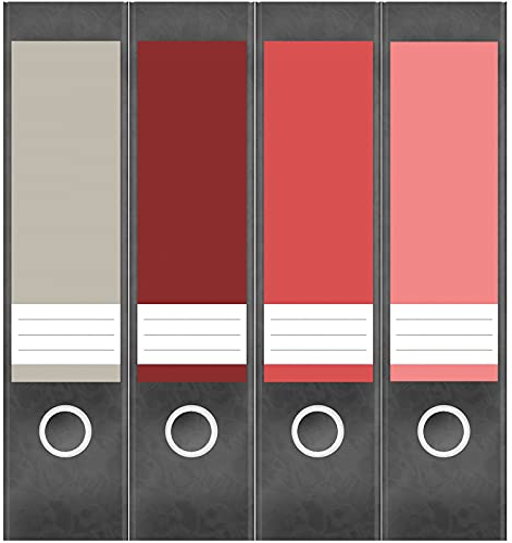 Etiketten für Ordner 4 breite Aufkleber für Ordnerrücken | Selbstklebende Design Ordneretiketten Rückenschilder