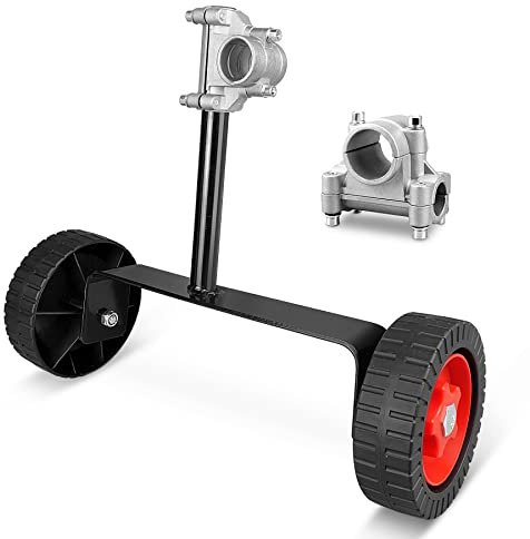 STELLALYRE Adjustable Support Wheels Auxiliary Wheels 26mm(1 inch) and 28mm(1.1inch) for Weed Trimmer Grass Cutter Parts Gas String Trimmer Petrol/Electric Brushcutter Strimmer