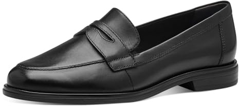 Tamaris Femme Chaussures Basses, Dame Mocassin,Chaussons,Pantoufles,Chaussures de collège,Loafer,Chaussures d'affaires,Black Leather,39 EU