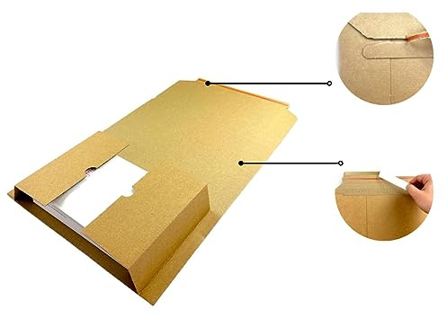 Hochwertige Buchverpackung aus Wellpappe – Sichere und stabile Versandlösung für Bücher und andere Produkte! Wickelverpackung, Buchversand. (10)