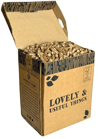 Logpile - Hardwood Pellets for Pizza Ovens | 10kg Wood Pellets for Pizza Oven Wood Fired Cooking, BBQ, Fire Pits & Smokers | High Heat & Fast Lighting | Chemical Free, Low Moisture Fuel | Sustainable