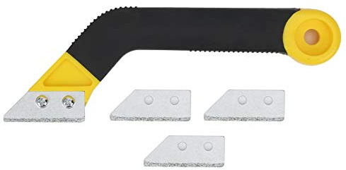 Haofy Rastrello per Rimozione Fughe per Piastrelle Efficiente per la Pulizia di Vecchie Fughe, Detergente per con Impugnatura Morbida per Uso Domestico