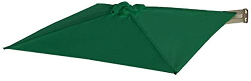 2.1m Square Cantilever Patio Umbrella - Wall Mounted Aluminum e & Polyester Canopy Adjustable Tilt Sunshade for Outdoor Garden Balcony & Deck