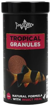 FishScience Tropical Granules 240g (500ml) Slow Sinking Enhances Colour