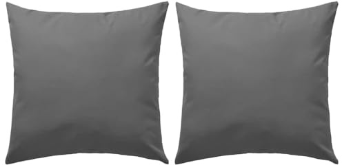 vidaXL 2X Cuscini da Esterno Grigio Cuscinetti Guanciali Decorativi Giardino