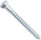 AERZETIX - C44586 - Juego de 50 - Tornillos para madera/tirafondos M8x80mm - con cabeza hexagonal 6 lados - DIN571 - en acero galvanizado - montaje fijación marco de madera contrachapado aglomerado