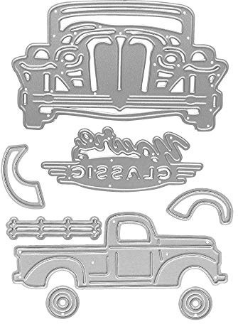 Metal Truck Cutting Dies, Car Die Cuts Embossing Stencils Template Mould Metal Stencils for Card Making Scrapbooking and DIY Craft Album Paper Card Decor