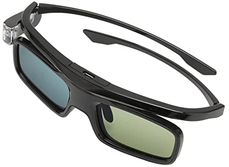 Lunettes à obturateur actif 3D, lunettes à obturateur actif 3D professionnelles rechargeables par USB pour tous les projecteurs 3D DLP Link