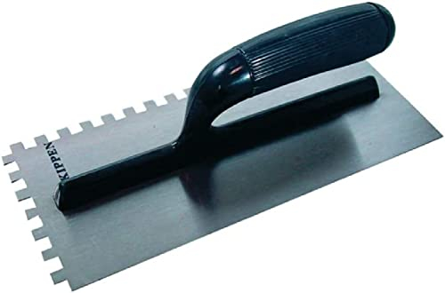 Kippen 3043A1 - Llana Dentada de Acero Tipo EE. UU., 280 x 120 mm, con Mango de ABS
