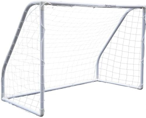 DEVESSPORT Portería de Fútbol para Niños | Portería de Fútbol de PVC 180x91x120 cm | Portería Resistente para Jardín y Exterior