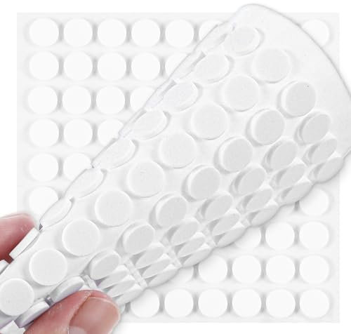 Nogeqi 324 Stück Filzgleiter Selbstklebend Weiß, Prämie Rund Stuhl Filzgleiters für Stühle, Dicker Möbelgleiter Filz Selbstklebende, Klebefilz Filzunterlage Schützen Sie Ihre Holzfußböden