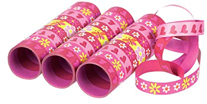 Amscan - 350232-3 Serpentins Fleurs - Papillons - Cœurs - 14 mm X 4 m