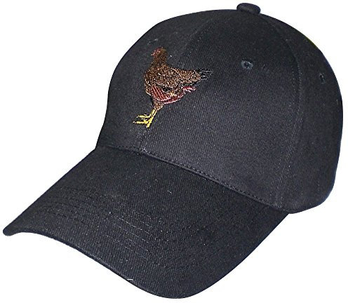 Fan-O-Menal Baseballcap mit Einstickung - Huhn - 69729 schwarz