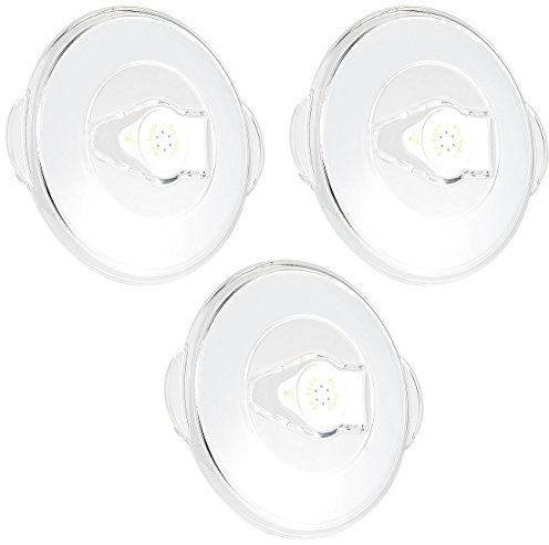 Rosenstein & Söhne Vorratsdosen Deckel: Vakuum-Universaldeckel, Ø 7,5-11cm, 3er-Set (Frischhaltebox Cover, Vakuumdeckel, Frischhaltedosen)