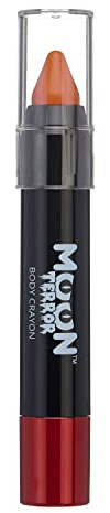 Halloween Face Paint Stick Body Crayon by Moon Terror | Pumpkin Orange | SFX Make up | Special Effects Make up | 3.2g