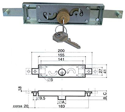 PREFER 6011-0010 Serrure de porte AVV