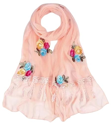 MAIRY Leichter Sommerschal Damen Mama Geschenk Halstuch Damen Sommer Tuch Damen Tuch Schal Sommer Schal Damen Schal Elegante Stola Hochwertiger Winter Schals DE165006