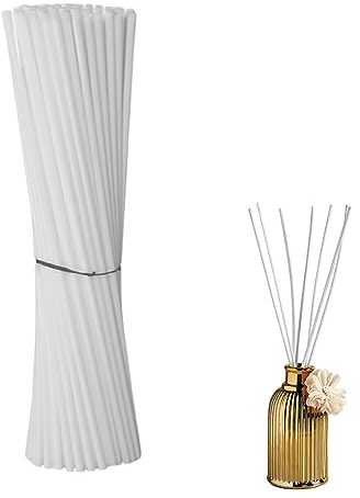 100 Stück Rattanstäbchen für Raumduft, Raumduft Stäbchen, Duftstäbchen Nachfüllpack, Reed Diffuser Sticks, Ersatz Duft Stäbe Für Raumduft, Für Atherische Öle Im Home Office Hotel Spa (30cm x 3mm)