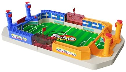 COCOSY Mini Tischfußballspiel mit 6 Fußbälle, Hockey Brettspiel 55x30x15CM, Tischhockey, Doppelkampf Schnell Bouncing Brettspiel, and Portable Schachbrett Set - Perfect Presents for All Ages