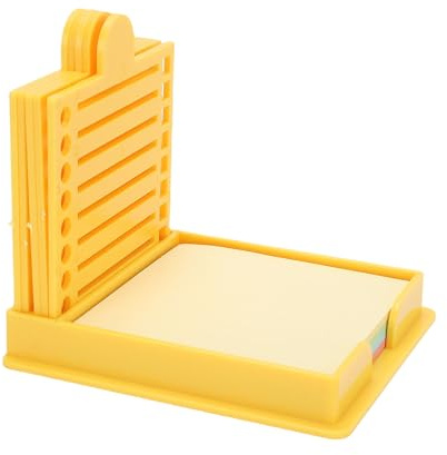 TYCIONG Sticky Note Mall Set 5 Stencils med återanvändbar Hållare Lagringslåda för Att Göra Listhantering Organisationsplanerare Sticky Notes Box Sticky Note Organizer Box