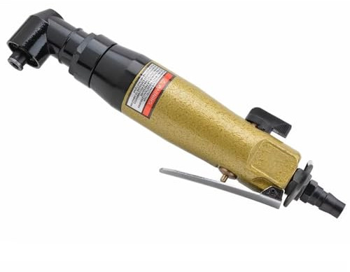 Destornillador Neumático Angular de 90°, Torque de 35 Nm, 11 000 RPM, Pistola Neumática de 1/4 para Atornillar en Ángulo Recto, con 3 Niveles de Torque Ajustables