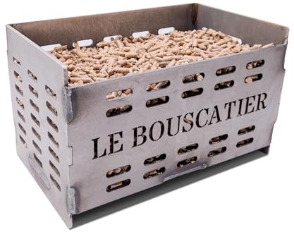 Panier bruleur à Granulés pour Poêle, Insert et cheminée en Acier Haute Résistance 30 cm, Combustion Optimisée, Allumage Facile, Chauffage Économique Fabrication française