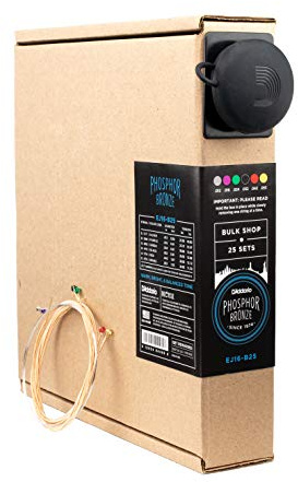 D'Addario EJ16-B25 12-53 Bulk Shop Phosphor Bronze 25 Sets - Corde per chitarra acustica