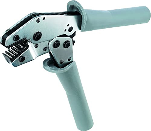 SilverLine by Weidmüller Crimpzange Crimp 6 Z (für Aderendhülsen 0,5... 6 mm², 5 Crimpnester, Kunststoff-Griff, Länge 205 mm, Crimpwerkzeug) 485706