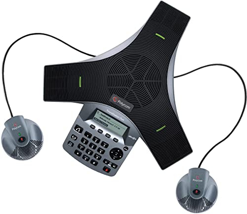 Polycom SoundStation DUO Sistema di Audioconferenza, VoIP e Analogical, Nero