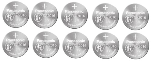 Panasonic Cr2016 3v Lithium Battery 2pack X (5pcs) =10 Single Use Batteries