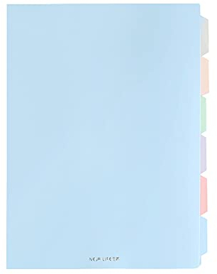 Notizbuch, A5/B5, 6 Fächer, nachfüllbar, liniert/kariert, Projekt-Notizblock, Tagebuch, Überprüfungsnotizbücher für Studenten, Lehrer, Tagesplaner, Organizer