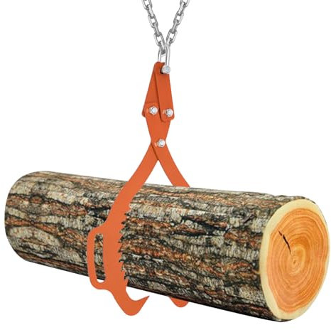 YISSALE Pinza per sollevamento tronchi d'albero, pinza per traino, gancio per artigli Heavy Duty Grapple Timber Claw, sollevamento legno, può essere utilizzato per afferrare tronchi e tronchi