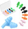 Noise Cancelling Earplugs 30db Highest SNR Silicone Earplugs Reusable Waterproof Ultra Soft Ear Defenders Ideal for Sleeping Studying Travel & Swimming (5 Pair, One Size)