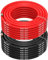 MMOBIEL 8 AWG Silikon Elektronik Kabel - 8 Gauge (8,37mm²) Verzinnte Kupferkabel - 2 Separate Kabel Rot & Schwarz Jede 10m / 32.8ft für Kühlschränke, Klimaanlagen, Autobatterien, Schweißbatterien