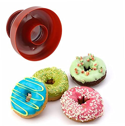 Lawnrden Moules à beignets | 1 pièce, poêle à donuts en plastique, moule Desserts antiadhésif, coupe-pain sûr, moule pour la cuisson