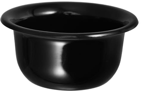 Toyvian Ciotola da Barba in Plastica Nera Tazza Riutilizzabile per Schiuma da Barba Accessori per Rasatura Uomo Design Ergonomico per Uso Domestico e Viaggio