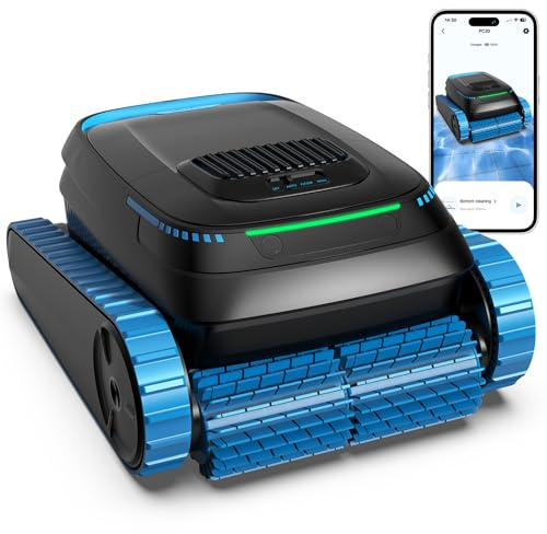 (2026 Neu) BOTLIFE PC20 Poolroboter, Akku Poolsauger Kabelloser, Poolroboter Boden und Wand Wasserlinie, APP-Steuerung, 18927 LPH, Intelligenten Navigation, Poolreiniger für Aufstellpool bis 170m²