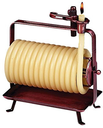 Candle by the Hour 48-Hour Horizontal Candle, Eco-Friendly Natural Beeswax with Cotton Wick Color-Yellow