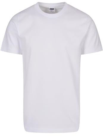 Urban Classics Herren T-Shirt Basic Tee einfarbig, Kurzarm, Farbe White, Größe XL